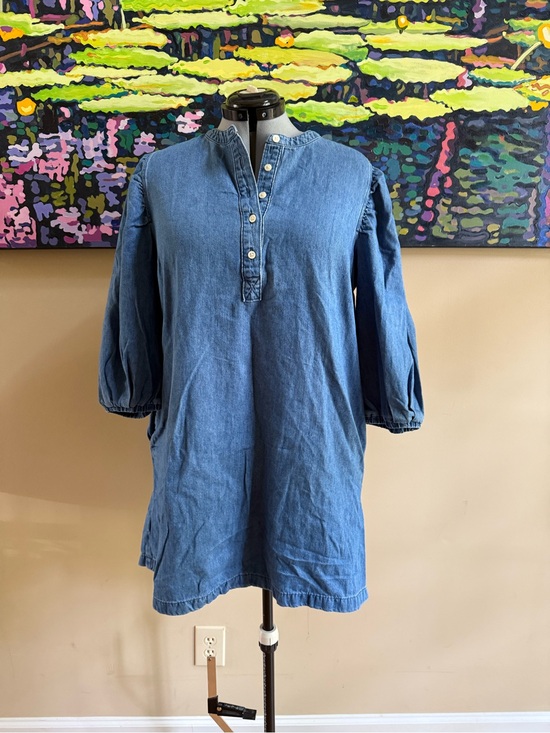 GAP Dresses & Skirts - Gap Denim Tunic Dress with Button Placket